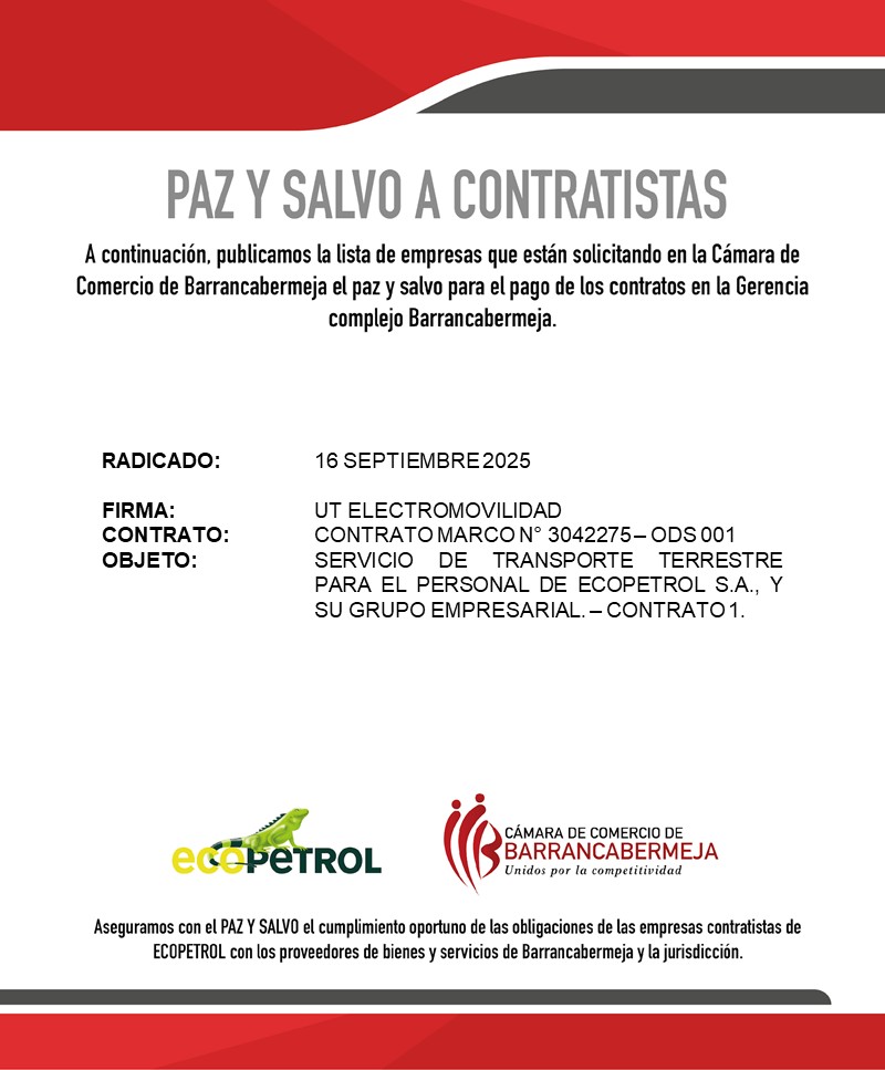 Paz y Salvo 16 septiembre 2025