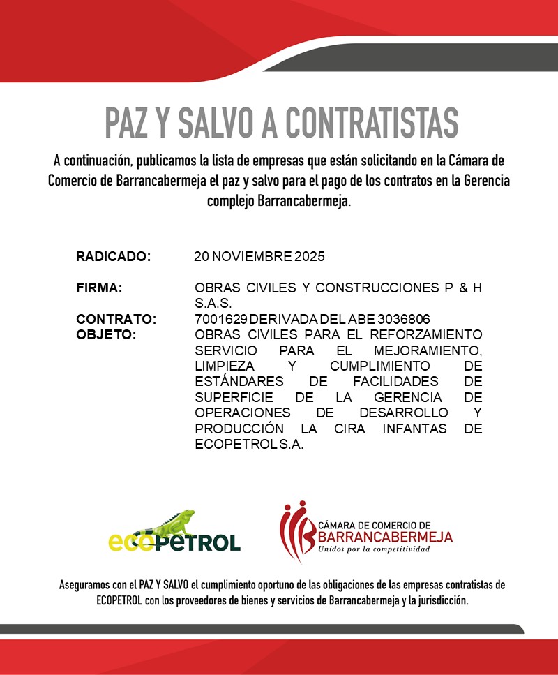 Paz y Salvo 20 nov 2025