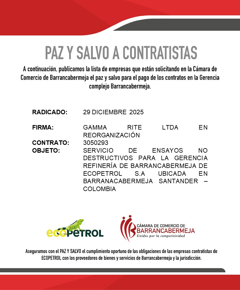 Paz y Salvo 29 dic 2025